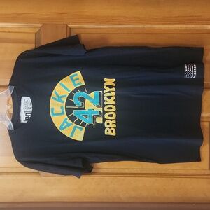NWT Roots Of Fight Black/Yellow Jackie Robinson T-Shirt, Men's Size Large